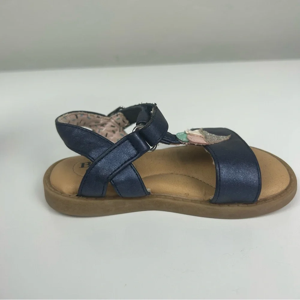Born Sprinkles navy blue T sandal with ice cream cone toddler size 6 - Picture 3 of 16